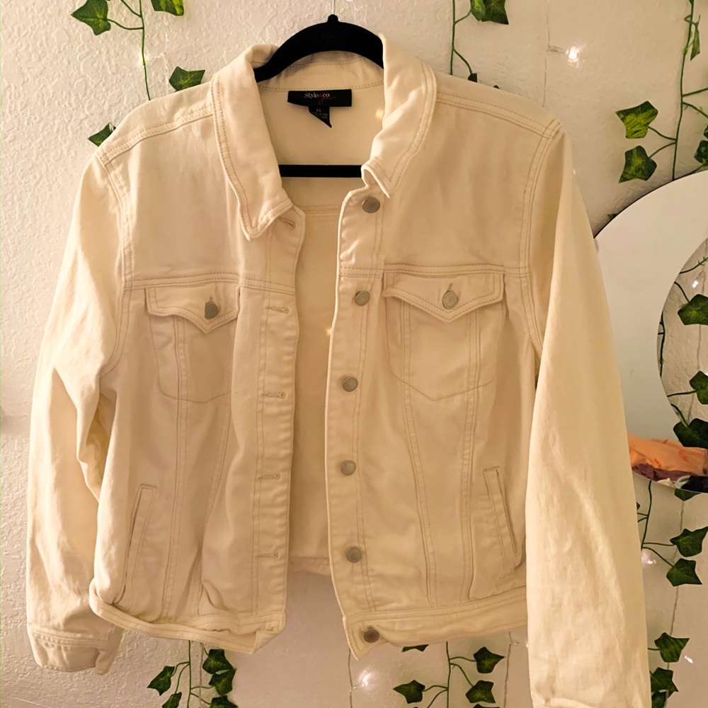 White Denim Jacket